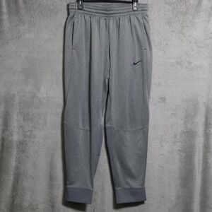 Nike Therma Pants Mens 2XL Gray Dri-FIT Athletic Joggers Zip Ankle 916927-063
